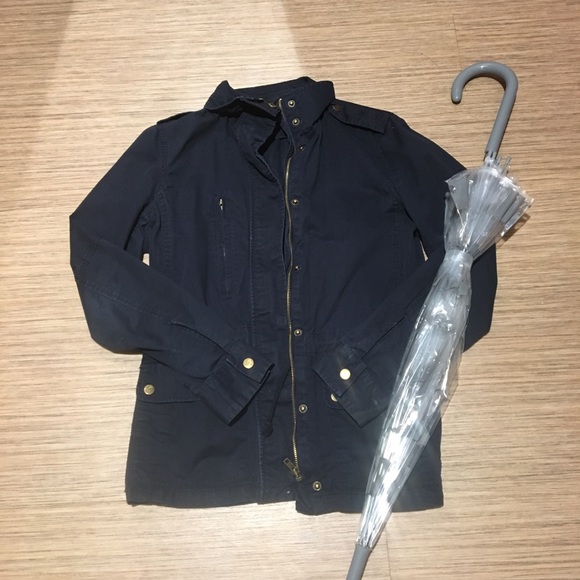 Love Tree Jackets & Blazers - 4/$25 Blue Utility Jacket